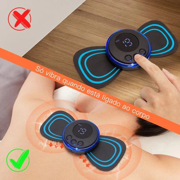 Mini Massageador Portátil - Ajuda nas Dores no Pescoço, Coluna, Pernas